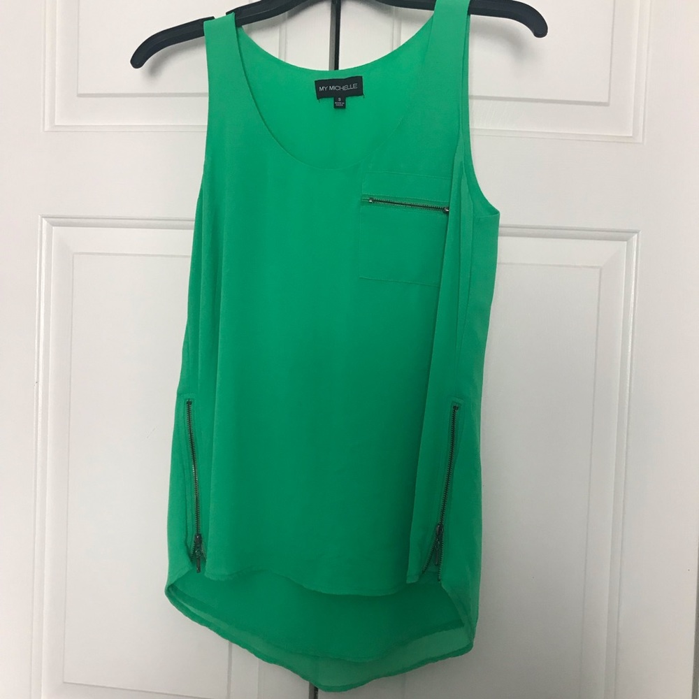 kelley green tank top